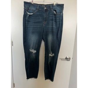 Judy Blue Size 18W Distressed Jeans Slim Fit